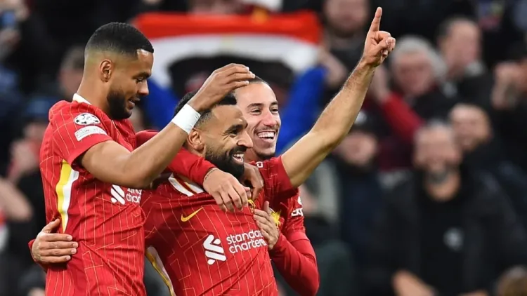 Salah Desactiva al Bolonia con un Golazo y Asistencia en la Victoria del Liverpool 2-0